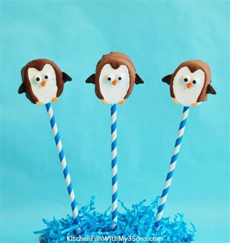 Easy Marshmallow Penguin Pops Fun Kids Food Marshmallow Fun Desserts