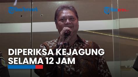 Begini Respon Menteri Airlangga Hartarto Usai Diperiksa Kejagung Selama