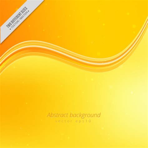 Premium Vector Yellow Wave Background