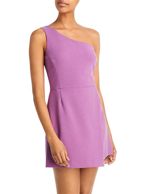 French Connection Womens One Shoulder Mini Cocktail And Party Dress