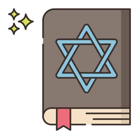 Judaism Flaticons Lineal Color Icon