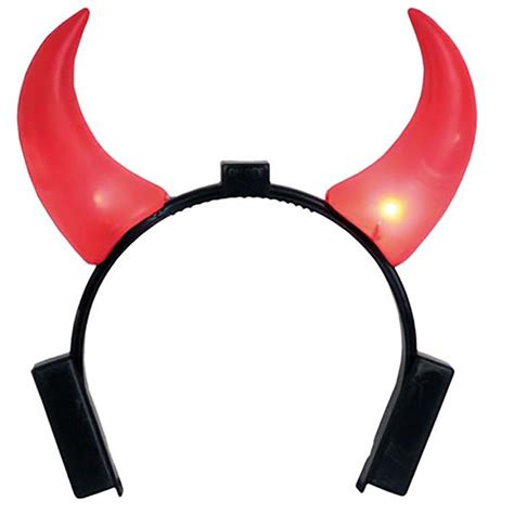 Diadema Con Cuernos De Diabla Con Luz Por