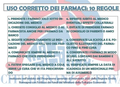 USO CORRETTO DEI FARMACI IN 10 REGOLE Cittadinanzattiva Emilia Romagna