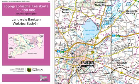 Topographische Kreiskarte Geobasisinformation Und