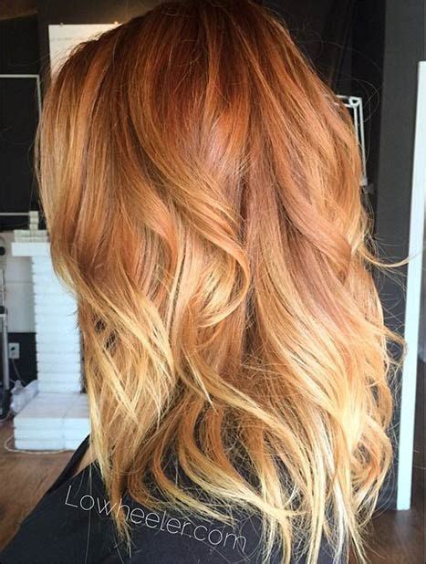 Copper Shadow Root With Blonde Balayage Be A Cutie Pinterest