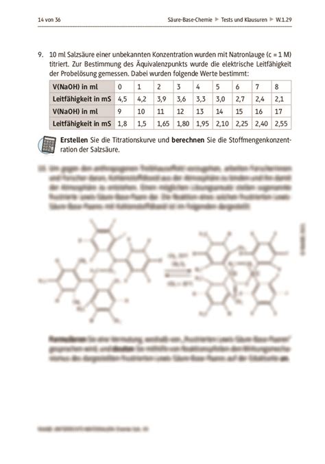 Abiturtraining 4 Säure Base Chemie RAAbits Online