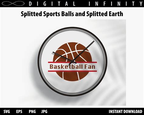 SPLIT BALL Svg SPORT Ball Svg Split Earth Svg Split Basketball Svg