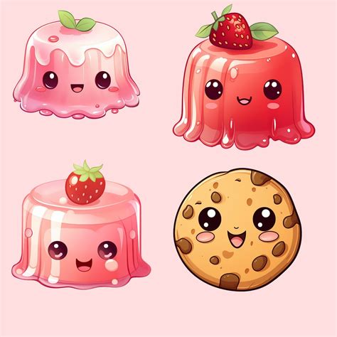 Sweet Food Clipart Cute Snack Sweet Kawaii Food Candy Clipart Kawaii Food Sticker Cute Snack