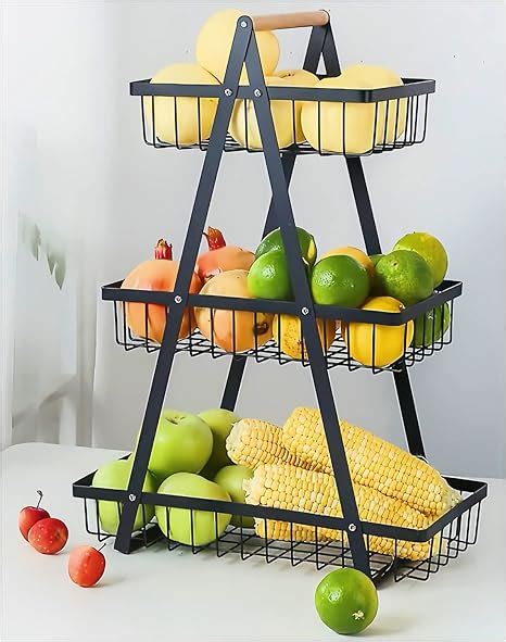 3 Tier Obst Etagere Obstschale, 3-stöckiger Obstkorb, Obst Schüssel
