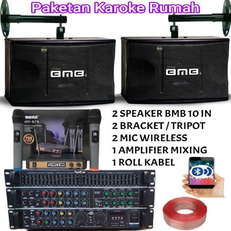 Jual Speaker Karaoke BMB 10 Inch Paket Bergaransi 3 Tahun Sound System