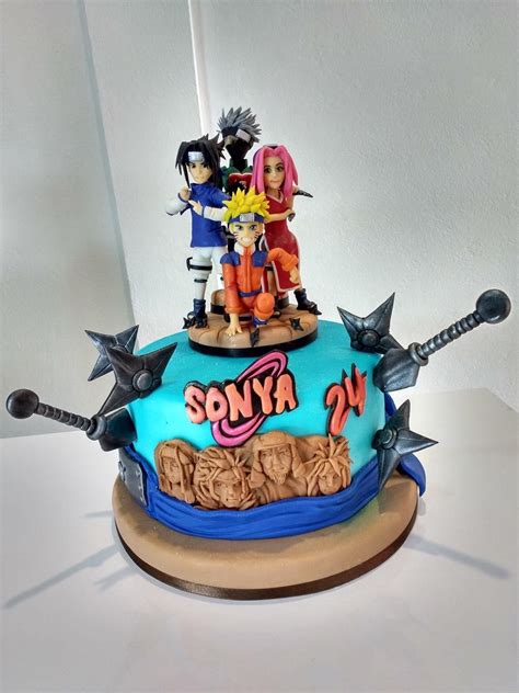 Pin By Maria Hernandez On Reposteria Y Algo Mas Anime Cake Naruto