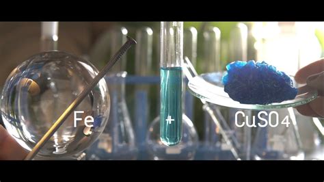 Fe Cuso Feso Cu Copper Sulfate And Iron Nail Single