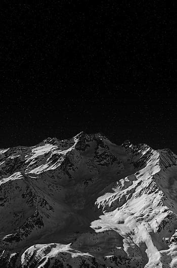 Mountain Night Starry Sky Dark Ultrawide Monitor Background Dark