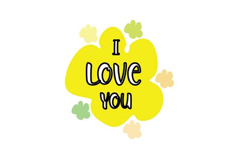 I Love You Quote Graphic By Yuhana Purwanti · Creative Fabrica