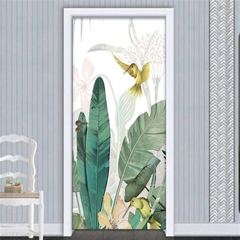 Nordic Style Plant Wall Decoration Wall Sticker Diy Flowers Tropical