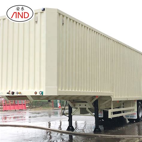 Customizable Heavy Duty 3 Axle 60 Ton Van Semi Trailer China Van Semi