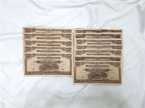 Pcs Mt Malaya Japanese Occupation Notes Dollar Hobbies