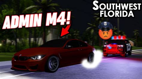 Running From Cops In An Admin M4 Again Roblox Southwest