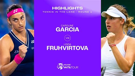 Caroline Garcia Vs Linda Fruhvirtova Cleveland Round Wta