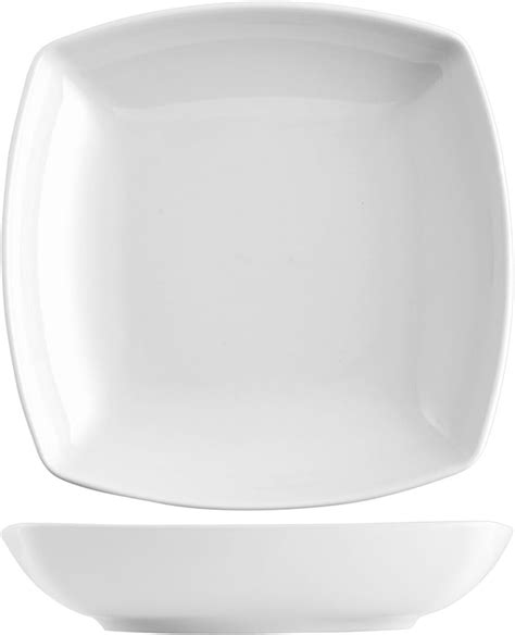 Saturnia Tokio Assiette Creuse Cadre Porcelaine Blanc Unit S