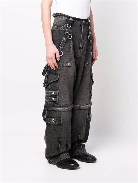 Balenciaga Raver Loose Fit Baggy Jeans Us