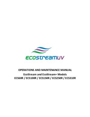 Fillable Online Operation And Maintenance Manual Ultraviolet