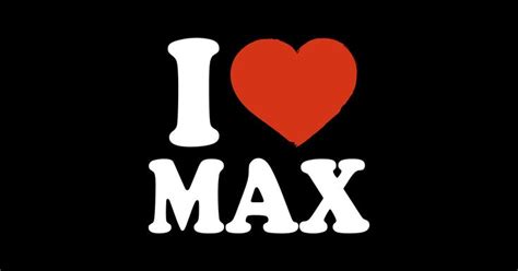 I Love Max By Happyherkus In Sticker Design Max Stickers