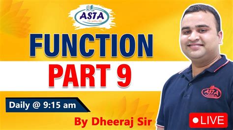 Function Part Most Important Chapters For Nda Maths Nda