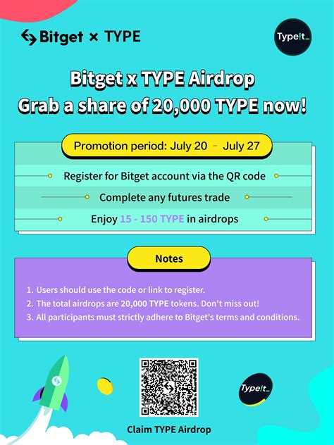 Bitget On Twitter Join Bitget X TYPE Joint Airdrop To Grab A Share