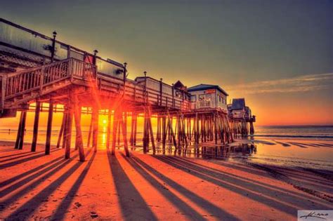 Pier at Old Orchard Beach During Sunrise | HDR Photography by Captain Kimo