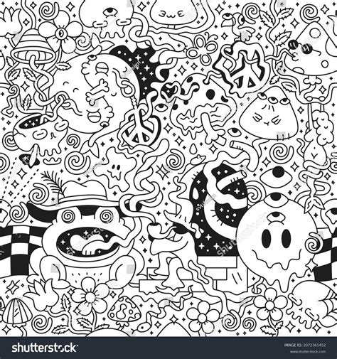 130 Stoner Mushrooms Coloring Pages Images Stock Photos 3d Objects