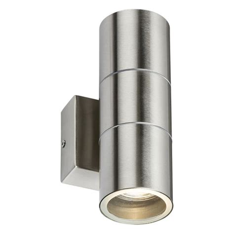 Knightsbridge IP54 Up Down Wall Light Photocell OWALL2BCP UKES