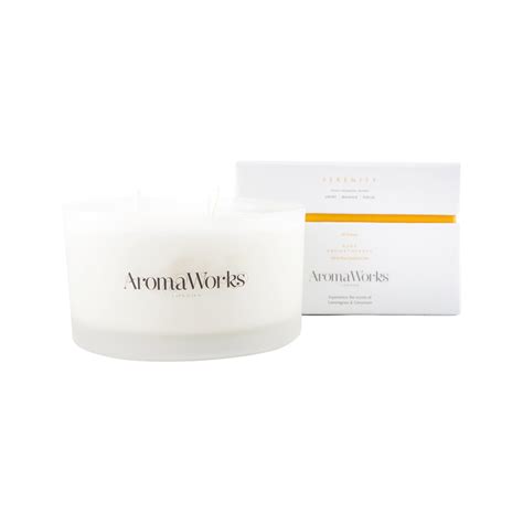 Aromaworks 3 Wick Candle Serenity Large 400g Purely Organic