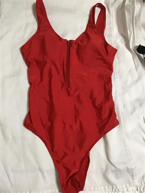 Red One Piece Swimsuit on Carousell