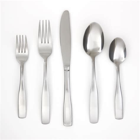 Cambridge Silversmiths Madison Satin 60 Piece Flatware Set With Chrome