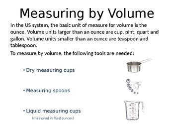 Measuring PowerPoint For Culinary By The 3 Heart Cafe TPT