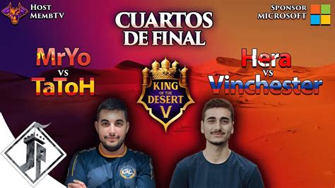 King Of The Desert Mryo Vs Tatoh Hera Vs Vinchester Cuartos De