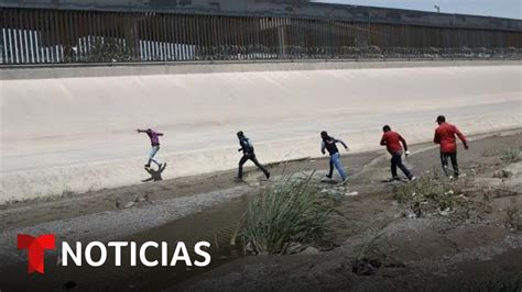 El Flujo De Migrantes Por El Río Bravo Sigue En Ascenso Noticias Telemundo Youtube