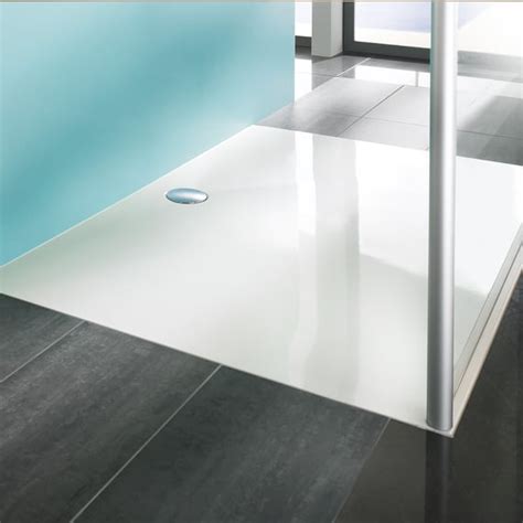 H Ppe Easystep Rectangular Square Shower Tray With Gelcoat White