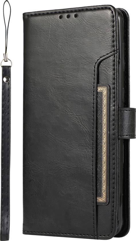 Saharacase Genuine Leather Folio Wallet Case For Samsung Galaxy S