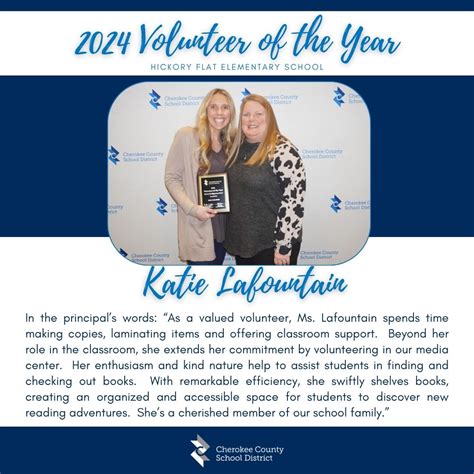 Meet A Ccsd 2024 Volunteer Of The Year Katie Lafountain Of Hickory