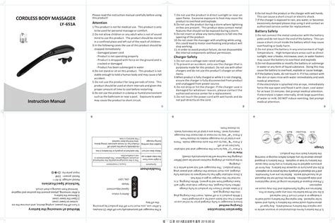 Cordless Handheld Body Massager with 6 Interchangeable Massage Heads, Black