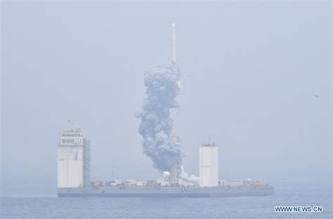 China Completes First Offshore Rocket Launch China Military