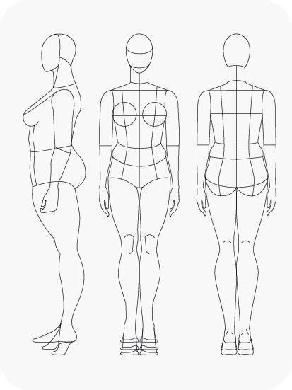 Download Fashion Figure Templates Prêt à Template Fashion Figure