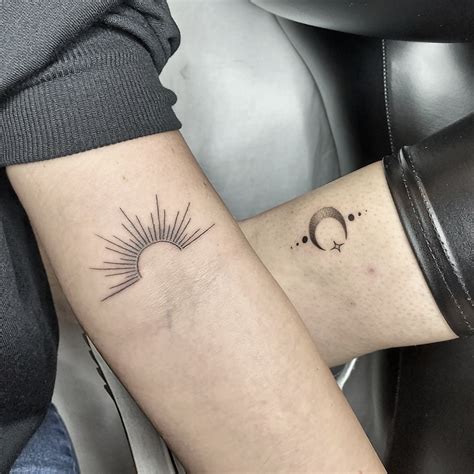 20 Amazing Matching Sun And Moon Tattoos For 2024