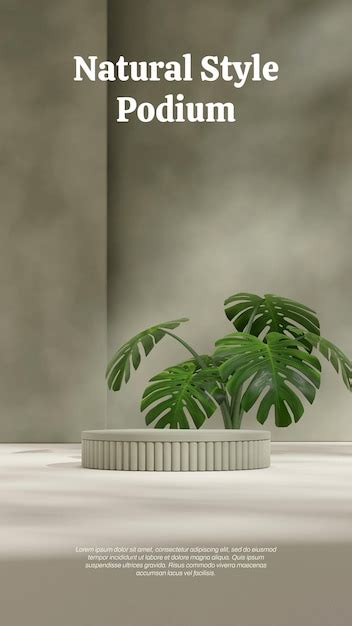 Premium Psd Monstera Plant And Green Wall D Render Mockup Template