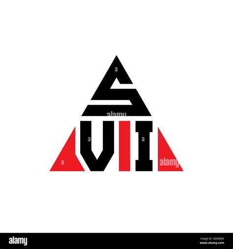 SVI triangle letter logo design with triangle shape. SVI triangle logo ...