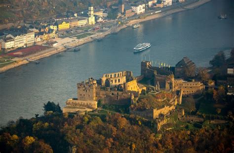 Luftaufnahme Sankt Goar Ruine Und Mauerreste Der Ehemaligen