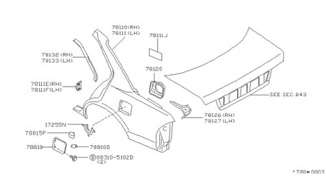 Rear Fender Fitting 1989 Nissan Maxima