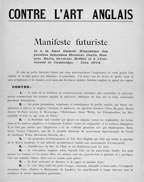 Manifeste Du Futurisme